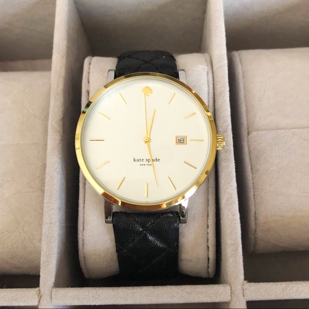 Kate Spade | Watch with Quilted Leather Band